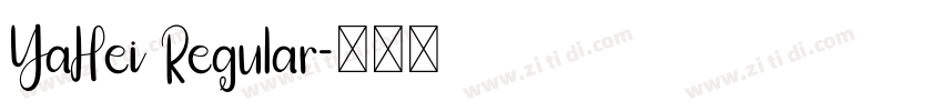 YaHei Regular字体转换